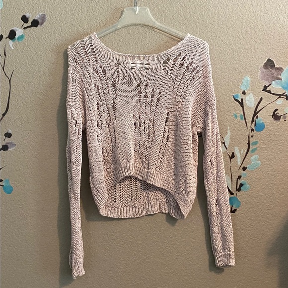 Urban outfitter silence+ noise, Nora Nora sparkly open net sweater M - Picture 5 of 8